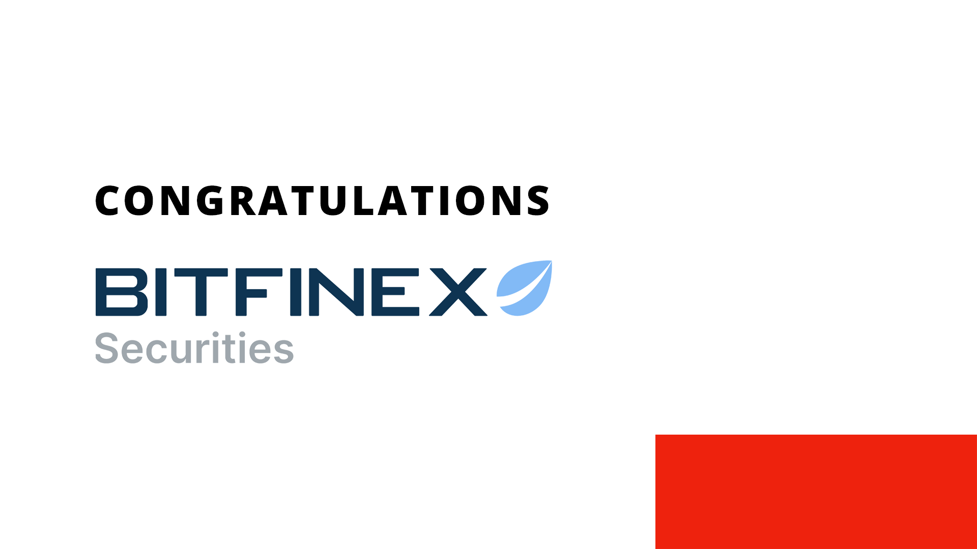 STOKR CONGRATULATES BITFINEX SECURITIES LTD ON ITS SECURITY TOKEN EXCHANGE  LAUNCH • STOKR